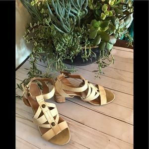 Franco Sarto Leather Sandals sz 8M